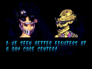 
											After every fight there will be a bit of conversation...