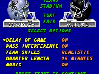 
											Game options