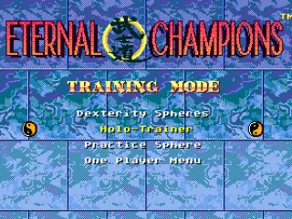 
											Training menu