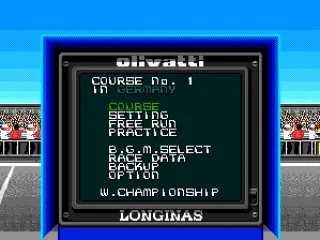 
											Course menu