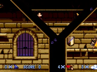 
											The front layer of parallax can get in front of Mickey.