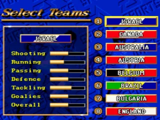 
											Team select
