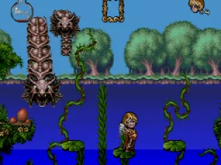
											Giant snakes attacking from the background