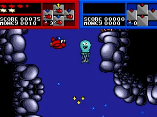 
											The game notifies the player which way the screen is going to scroll