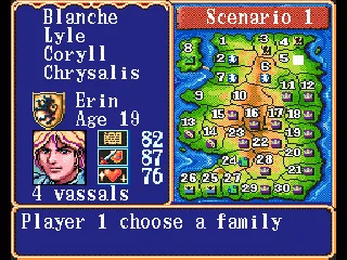 
											Family selection