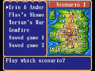 
											Scenario selection