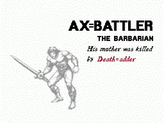 
											Ax Battler the Barbarian
