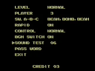 
											The Option menu.