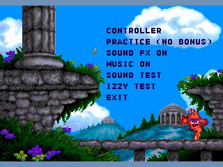 
											The options menu