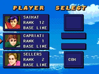 
											Player select