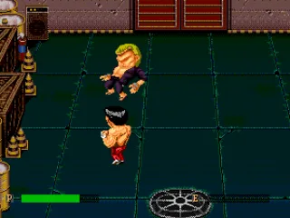 
											Knocking a henchmen out.