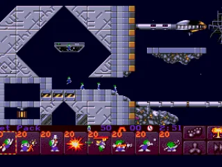
											Practice in space: there are 20 possible lemmings of each job you chose previously