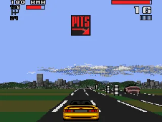 
											The Motorway track, with 2 lanes of opposite-direction traffic