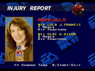 
											Injury report