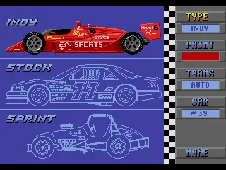 
											Here you can choose the type of racing, color of your car, type of transmission and car number.