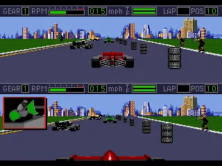 
											Split screen view (nose tip and chase cam).