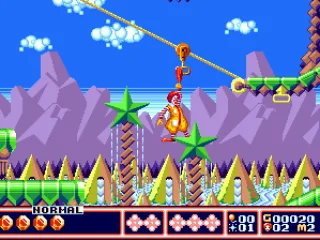 
											Using your grapple to ride on the rope