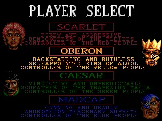 
											Player select