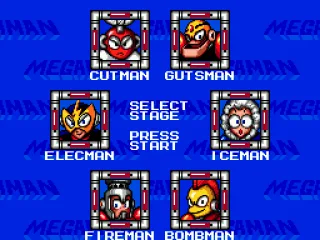
											Mega Man 1 stage selection