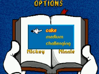 
											Difficulty selection.