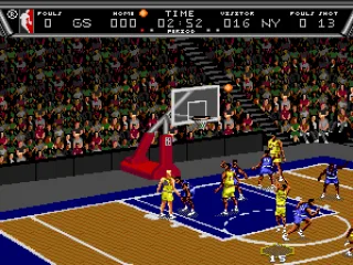 
											Taking a shot at the basket.