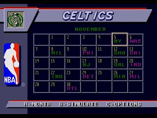 
											Schedule in season mode