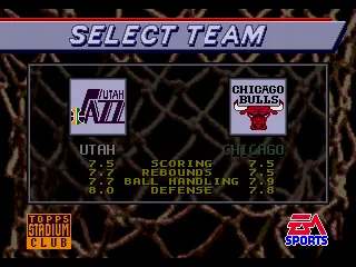 
											Team selection for exhibition