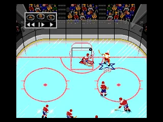 
											Hitting the post (replay mode)