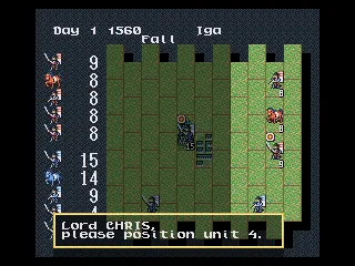 
											Place your units