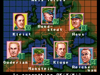 
											The officers that have been chosen to go into battle