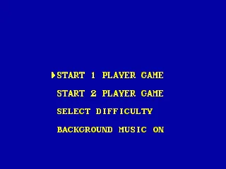 
											Options screen