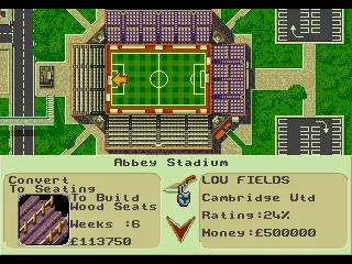 
											Stadium improvements. If you are planning on getting promoted, top divisions will require more facilities such as better floodlights and no terraces.