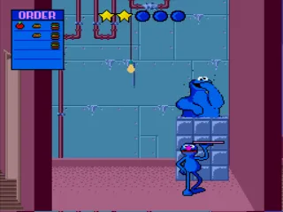 
											Feeding unwanted food to Cookie Monster to clear the tray