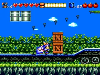 
											Fighting on top of a long train