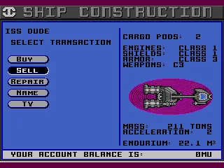 
											Ship construction. Looks like I'm well outfitted to take on some aliens now!