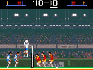 
											A Brazilian player sets.