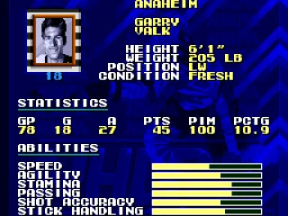 
											Players abilities