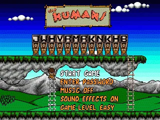 
											Title screen and main menu