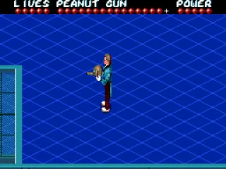 
											Leslie with the peanut gun