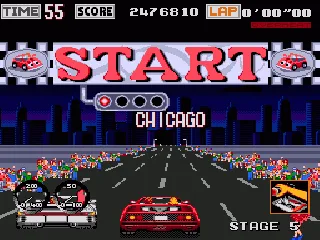 
											Start of the Chicago course at night