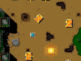 
											Tanks and S powerup, player exploding