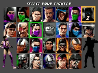 
											Character select