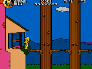 
											Balancing on tree branches in the Baby Bart stage.