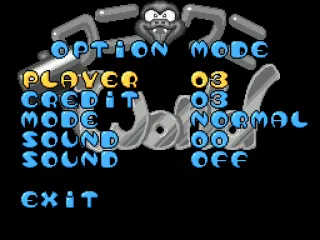 
											Options menu.