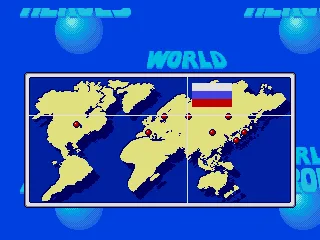 
											World map with the location of the next opponent