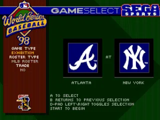 
											Main menu with the game type selection