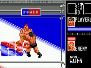 
											Grappling with the first opponent, Mohawk Kid