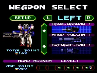 
											Weapons Selection