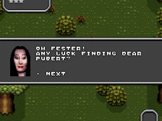 
											Talking to Morticia