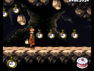 
											While Yogi collects some clocks, two top-falling stones are about to pester his way!